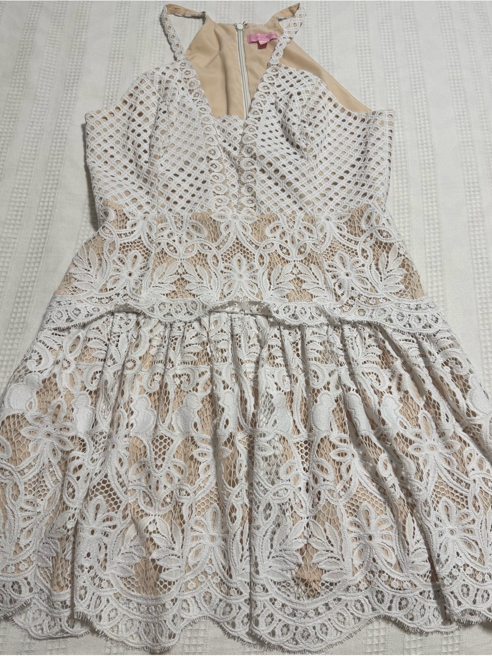 Lilly Pulitzer White Crochet Lace Halter Dress - Picture 12 of 15